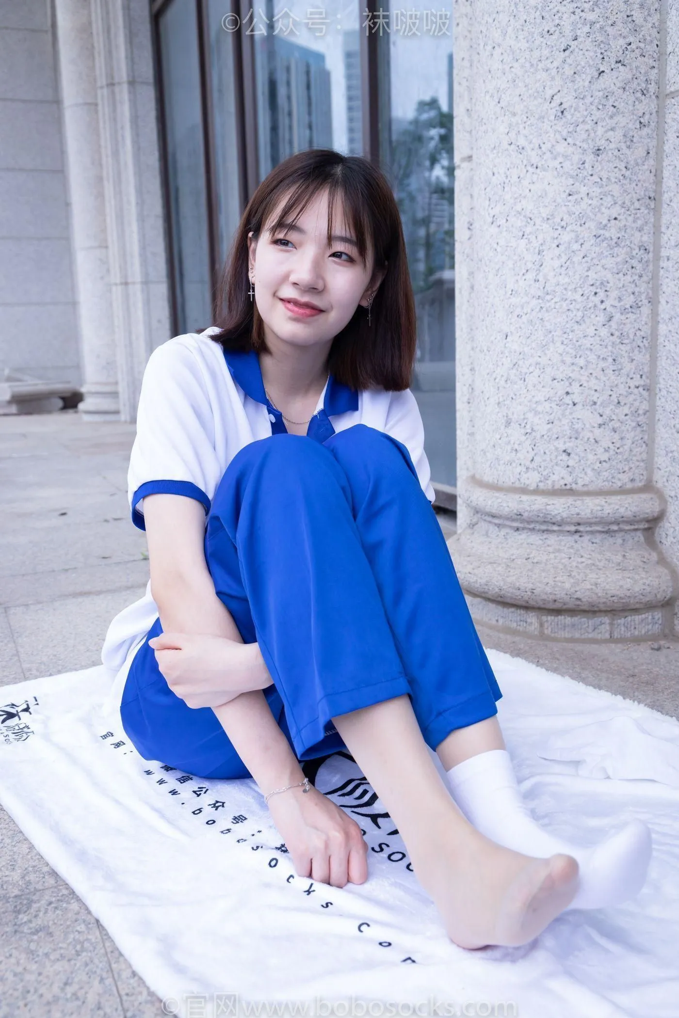 [BoBoSocks袜啵啵]NO.022 小甜豆-校服、贝壳头、白棉袜、肉丝 [140P]插图7